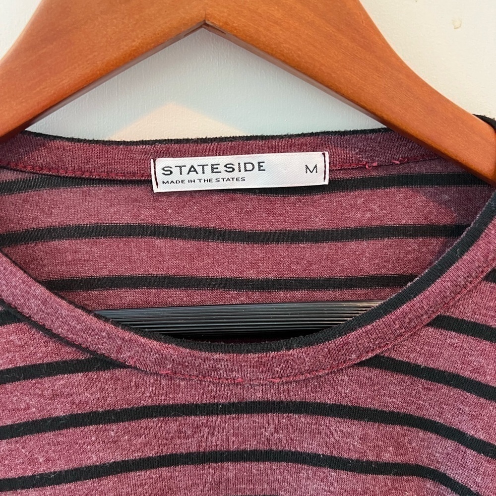 Stateside USA Made Long Sleeve Faux Wrap Shirt - Picture 4 of 9